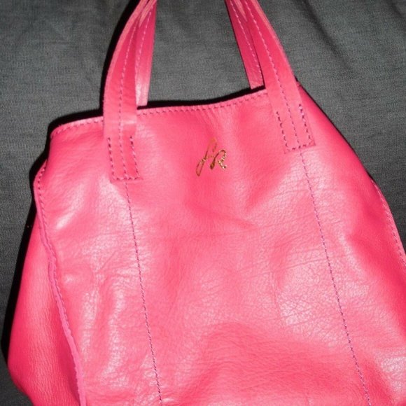 Sonia Rykiel Pink Fuchsia Leather Jeweled Handbag - Picture 5 of 9